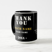 Soccer Football Sports Photo Thank you Coach  Mok (Voorkant links)