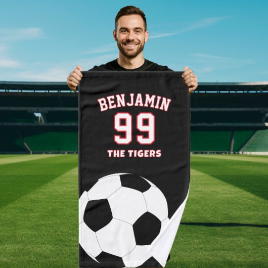 Soccer football sports towel, coach bath towel handdoek