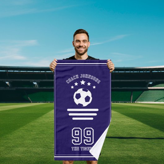 Soccer football team player coach Towel Handdoek