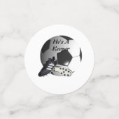 Soccer Funny is een keeper. Confetti (Kleine voorkant)