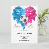 Soccer gender laat zien kaart (Staand voorkant)