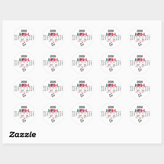 Soccer Gifts for Fans Ronde Sticker (Vel)