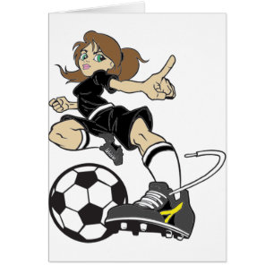 SOCCER GIRL BRUNETTE
