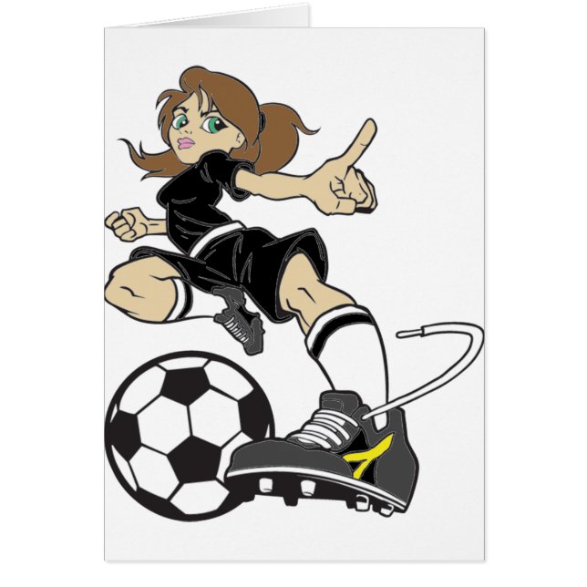 SOCCER GIRL BRUNETTE (Voorkant)