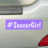 Soccer Girl Bumpersticker (Op auto)