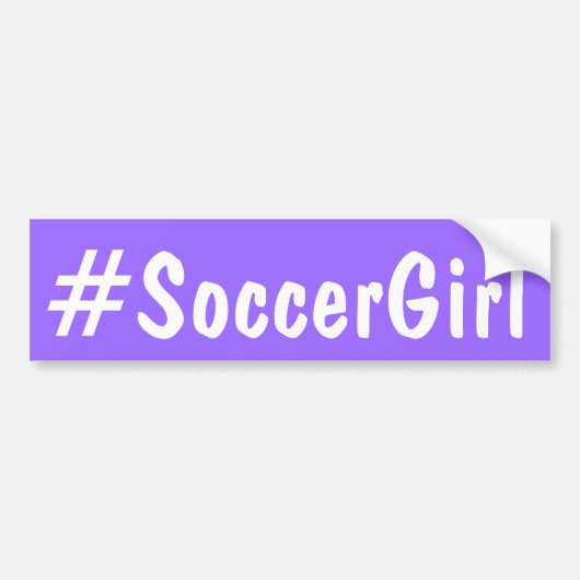 Soccer Girl Bumpersticker (Voorkant)