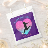 Soccer Girl "Happy Birthday" Heart Bedankzakje (Geknipt)