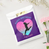 Soccer Girl "Happy Birthday" Heart Bedankzakje (Gezegeld)