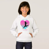 Soccer Girl Heart Hoodie w. (Voorkant volledig)