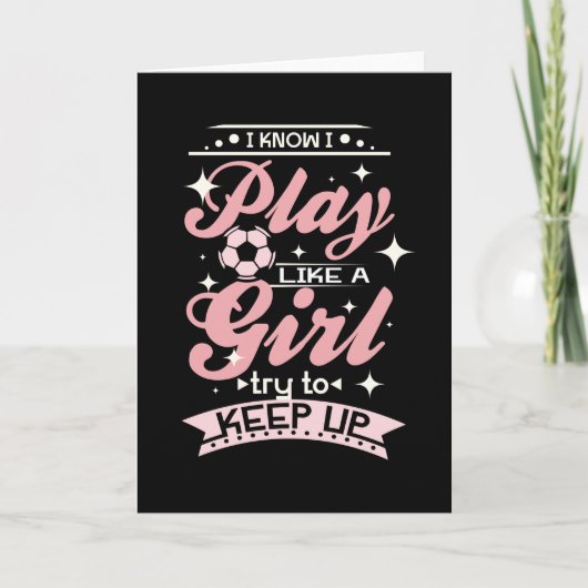 Soccer Girl Kaart (Voorkant)