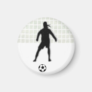 Soccer Girl LABEL Goalkeeper (Vrouw) - White-R Magneet