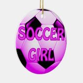 Soccer Girl Ornaments Keramisch Ornament (Rechts)