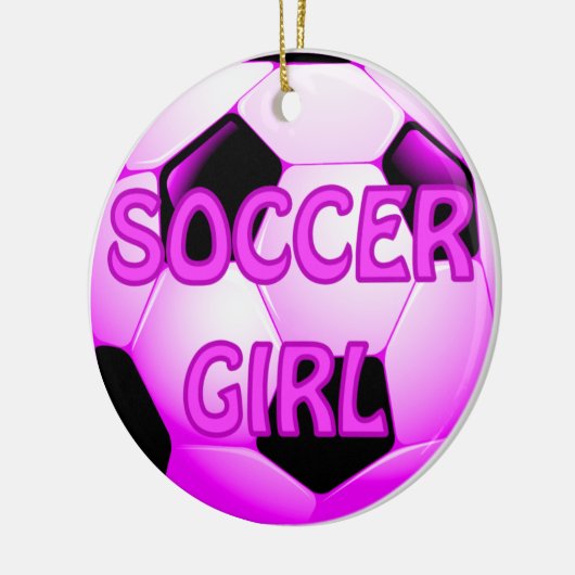 Soccer Girl Ornaments Keramisch Ornament (Links)