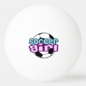 Soccer Girl Pingpongbal (Achterkant)
