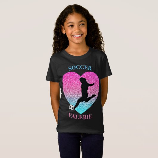 Soccer Girl T-Shirt (Voorkant volledig)