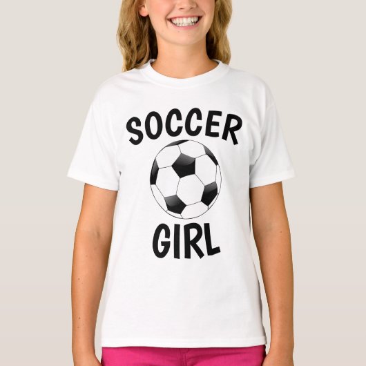 SOCCER GIRL t-shirts (Voorkant)