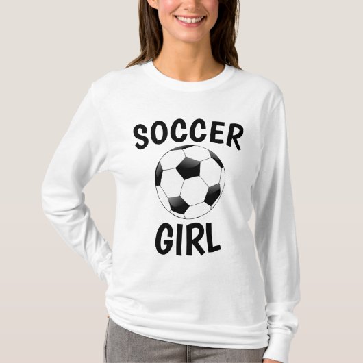 SOCCER GIRL t-shirts (Voorkant)