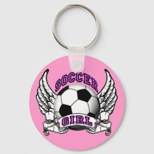 Soccer Girl Tattoo Sleutelhanger