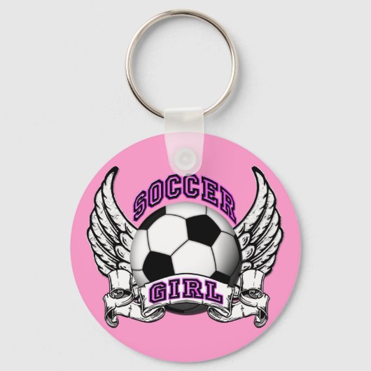 Soccer Girl Tattoo Sleutelhanger (Voorkant)