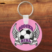 Soccer Girl Tattoo Sleutelhanger (Voorkant)