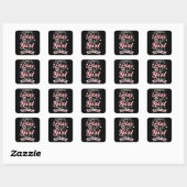 Soccer Girl Vierkante Sticker (Vel)