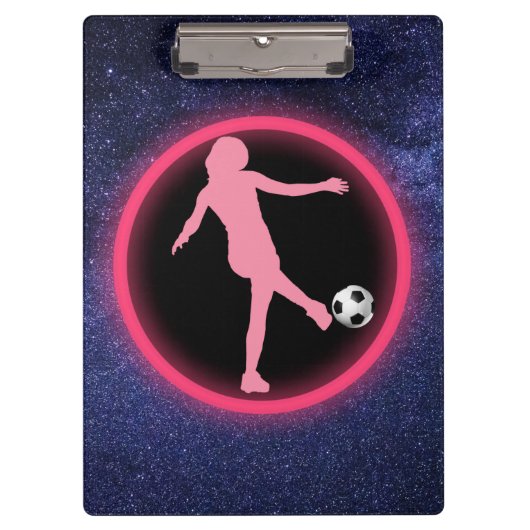 Soccer Girls Galaxy Klembord (Voorkant)
