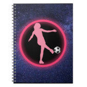 Soccer Girls Galaxy Notitieboek (Voorkant)