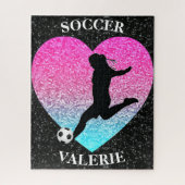 Soccer Girls Glam Specialized Jigzaag Puzzle Legpuzzel (Verticaal)