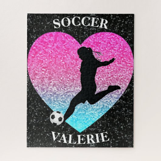 Soccer Girls Glam Specialized Jigzaag Puzzle Legpuzzel (Verticaal)