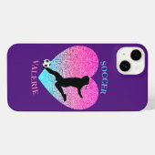 Soccer Girls Paars OtterBox iPhone Case iPhone Hoesje (Achterkant horizontaal)