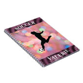 Soccer Girls Plum Sparkle Color Blast Notitieboek (Rechterzijde)