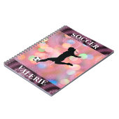 Soccer Girls Plum Sparkle Color Blast Notitieboek (Linkerzijde)