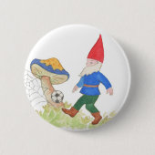 Soccer Gnome Button (Voorkant)