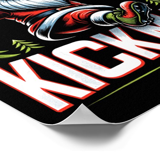 Soccer Gnome Merry Kickmas  Poster (Hoek)