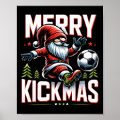 Soccer Gnome Merry Kickmas  Poster (Voorkant)