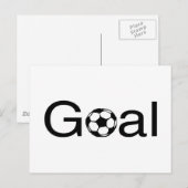 Soccer Goal Briefkaart (Voorkant / Achterkant)
