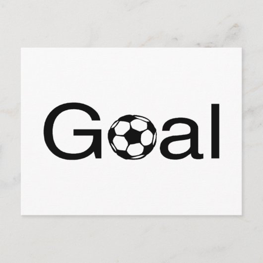 Soccer Goal Briefkaart (Voorkant)