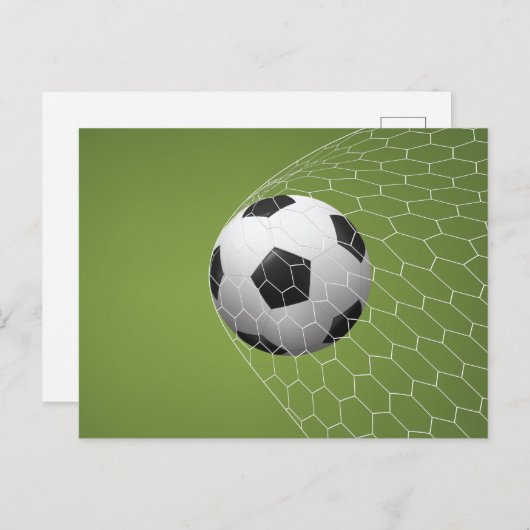 Soccer Goal briefkaart (Voorkant / Achterkant)