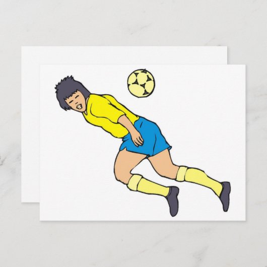 Soccer Goal Briefkaart (Voorkant / Achterkant)