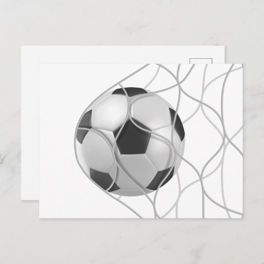 Soccer Goal briefkaart (Voorkant / Achterkant)