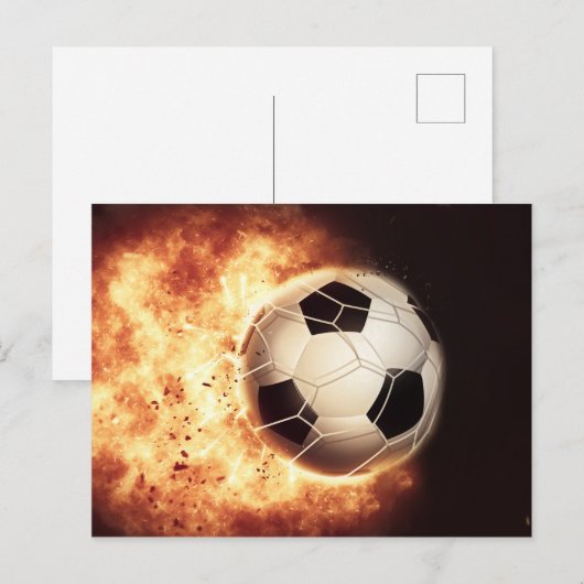 Soccer Goal Briefkaart (Voorkant / Achterkant)