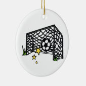 Soccer Goal Keramisch Ornament (Rechts)