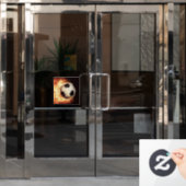 Soccer Goal Raamsticker (Kantoordeur)