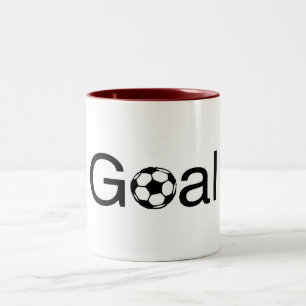 Soccer Goal Tweekleurige Koffiemok