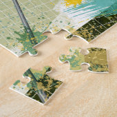 Soccer goalie blokkeringsbal legpuzzel (Zijkant)