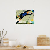 Soccer goalie blokkeringsbal poster (Keuken)