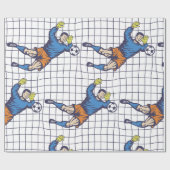 Soccer Goalie Cadeaupapier (Vlak)
