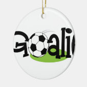 Soccer Goalie Keramisch Ornament (Links)
