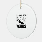Soccer Goalie Keramisch Ornament (Links)