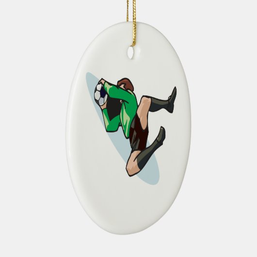 Soccer Goalie Keramisch Ornament (Rechts)